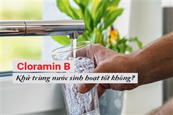 Khử trùng nước sinh hoạt hằng ngày bằng Cloramin B có tốt không 