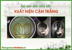 Tại sao ấm siêu tốc xuất hiện cặn trắng?