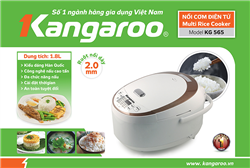 Tuyệt chiêu nấu cơm dẻo ngọt với nồi cơm điện Kangaroo